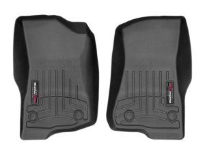 Jeep Wrangler Unlimited FloorLiner - Front - WeatherTech - DigitalFit - Black - `18-`27