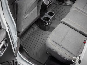 Jeep Gladiator Floor Mat Set - Rear - WeatherTech - FloorLiner HP - Black - `20-`27 Jeep Gladiator Floor Mat Set - Rear - WeatherTech - FloorLiner HP - Black - `20-`27