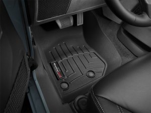 Jeep Wrangler FloorLiner - Front - WeatherTech - DigitalFit, HDTE - Black - `14-`27 Jeep Wrangler FloorLiner - Front - WeatherTech - DigitalFit, HDTE - Black - `14-`27