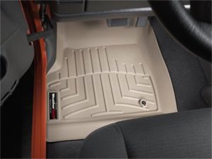 Jeep Wrangler FloorLiner - Front - WeatherTech - DigitalFit - Tan - `97-`06