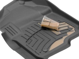 Jeep Gladiator Floor Mat Set - Front - WeatherTech - 3D - Tan - `20-`27 Jeep Gladiator Floor Mat Set - Front - WeatherTech - 3D - Tan - `20-`27