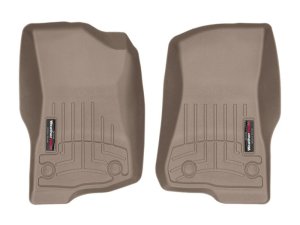 Jeep Wrangler Unlimited FloorLiner - Front - WeatherTech - DigitalFit - Tan - `18-`27