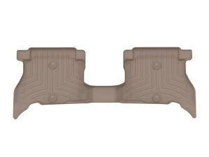 Jeep Wrangler 4xe Floor Mats - Rear - WeatherTech - FloorLiner DigitalFit - Tan - `21-`27 Jeep Wrangler 4xe Floor Mats - Rear - WeatherTech - FloorLiner DigitalFit - Tan - `21-`27