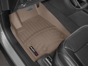 Jeep Grand Cherokee FloorLiner - Front - WeatherTech - DigitalFit - Tan - `21-`27 Jeep Grand Cherokee FloorLiner - Front - WeatherTech - DigitalFit - Tan - `21-`27