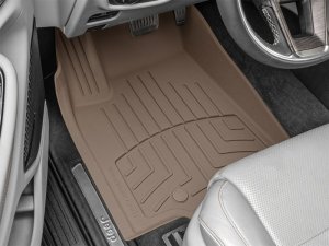 Jeep Grand Cherokee L Floor Mats - Front - WeatherTech - FloorLiner HP - Tan - `21-`23