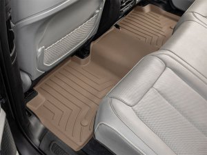 Jeep Grand Cherokee WL Floor Mats - Rear - WeatherTech - FloorLiner HP - Tan - `22-`23