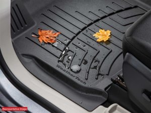 Jeep Wrangler JK Unlimited Floor Mat Set - Rear - WeatherTech - FloorLiner HP - Tan - `18-`27