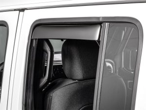 Jeep Gladiator Wind Deflectors - Rear - WeatherTech - Dark Tint - `20-`26