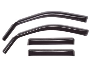 Jeep Cherokee Side Window Deflector - Front + Rear - WeatherTech - Dark Smoke - `14-`27