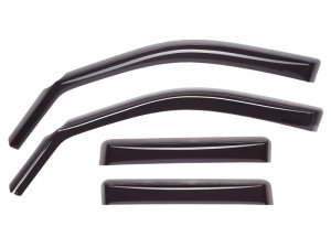 Jeep Gladiator Wind Deflectors - Front + Rear - WeatherTech - Dark Smoke - `20-`27 Jeep Gladiator Wind Deflectors - Front + Rear - WeatherTech - Dark Smoke - `20-`27