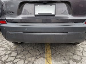 Jeep Cherokee BumperTopper - Rear - WeatherTech - Black - `19-`23