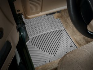 Jeep Wrangler Floor Mats - Front - WeatherTech - All-Weather - Grey - `97-`06