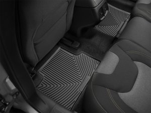 Jeep Cherokee Rubber Mats - Rear - WeatherTech - All-Weather - Black - `14-`27 Jeep Cherokee Rubber Mats - Rear - WeatherTech - All-Weather - Black - `14-`27