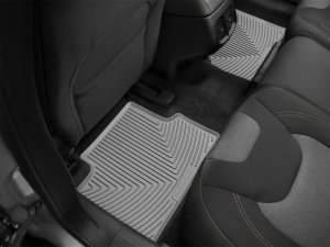 Jeep Cherokee Rubber Mats - Rear - WeatherTech - All-Weather - Grey - `14-`27
