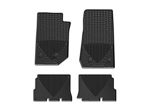Jeep Wrangler Unlimited Floor Mats - Front + Rear - WeatherTech - Rubber - Black - `14-`27