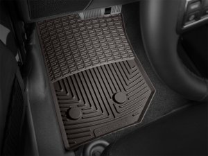 Jeep Wrangler Unlimited Rubber Floor Mats - Front - WeatherTech - All-Weather - Cocoa - `14-`16