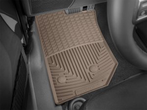 Jeep Wrangler Unlimited Rubber Floor Mats - Front - WeatherTech - All-Weather - Tan - `14-`16