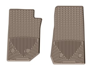 Jeep Wrangler Unlimited Rubber Floor Mats - Front - WeatherTech - All-Weather - Tan - `14-`16