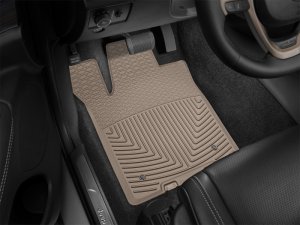 Jeep Grand Cherokee Floor Mats - Front - WeatherTech - Rubber - Tan - `13-`27