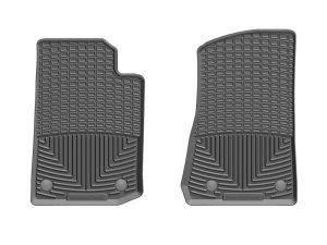 Jeep Gladiator Floor Mats - Front - WeatherTech - Rubber - Black - `20-`27
