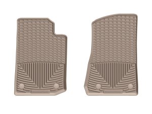 Jeep Gladiator Floor Mats - Front - WeatherTech - All-Weather - Tan - `20-`27
