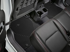 Jeep Gladiator Rubber Mats - Rear - WeatherTech - All-Weather - Black - `20-`27