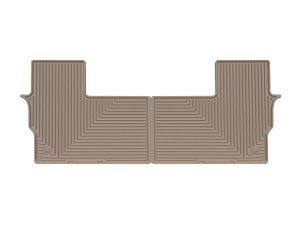 Jeep Grand Wagoneer Rubber Mats - Rear - WeatherTech - All-Weather - Tan - `22-`26