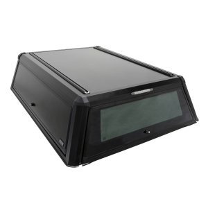 Jeep Gladiator Truck Cap - Westin - EXP - Matte Black - Sliding Front Glass