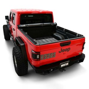 Jeep Gladiator JT Soft Roll Tonneau Cover - Westin - Soft Roll-Up - Black - `20-`24