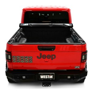 Jeep Gladiator JT Soft Roll Tonneau Cover - Westin - Soft Roll-Up - Black - `20-`24