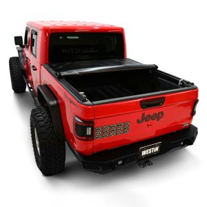 Jeep Gladiator JT Soft Roll Tonneau Cover - Westin - Soft Roll-Up - Black - `20-`24
