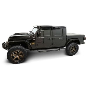 Jeep Gladiator Running Boards - Westin - Outlaw Drop - Tex. Blk - `20-`25