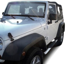 Jeep Wrangler Nerf Bars - Westin - PRO TRAXX 4 Oval - Polished Stainless Steel - `07-`17