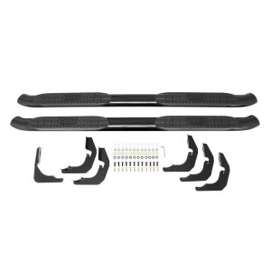 Jeep Wrangler Nerf Bars - Westin - PRO TRAXX 4 Oval - Black Wrinkle - `07-`17