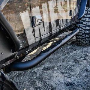 Jeep Wrangler JLU Nerf Bars - Westin - E-Series 3 - Textured Black - `18-`22