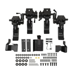 Jeep Wrangler JKU Running Boards - Westin - Pro-e Power (Electric), 6-inch Aluminum, LED Lighting, IP68 Motors - Textured Black - `07-`18