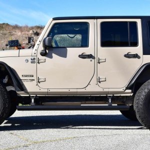 Jeep Wrangler JKU Running Boards - Westin - Pro-e Power (Electric), 6-inch Aluminum, LED Lighting, IP68 Motors - Textured Black - `07-`18