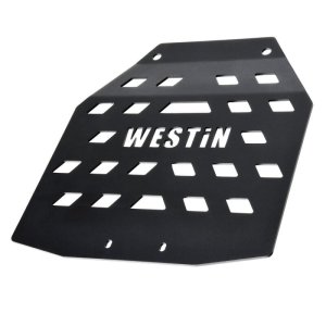 Jeep Wrangler Transfer Case Skid Plate - Westin - Textured Black - `18-`21