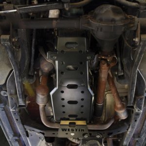 Jeep Wrangler Skid Plate - Westin - Transmission Pan - Textured Black - `07-`11