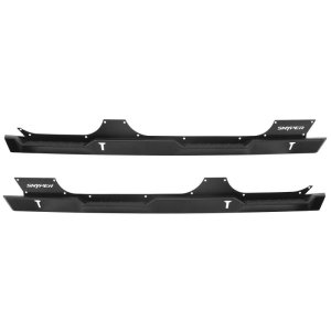 Jeep Wrangler Unlimited Rock Slider Steps - Westin - Snyper - Textured Black - `07-`17