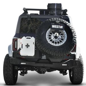Jeep Wrangler JL Bumper - Rear - Westin - XTS Rear - D/S Swingout - Textured Black - `18-`25