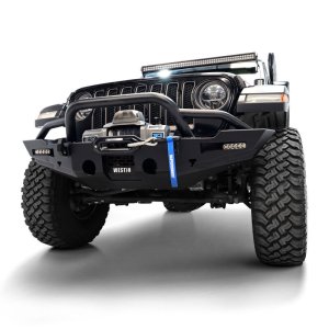 Jeep Wrangler Bull Bar - Front - Westin - XTS Round - Textured Black - `18-`25