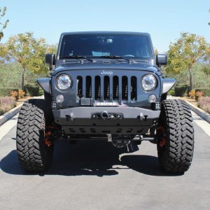 Jeep Wrangler Tube Fenders - Front - Westin - Snyper Tubular - Textured Black - `07-`17