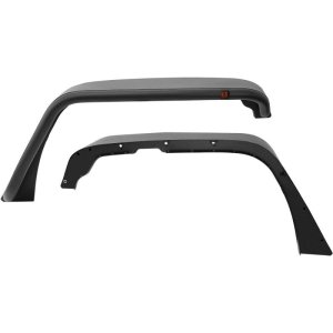 Jeep Wrangler Tube Fenders - Front - Westin - Snyper Tubular - Textured Black - `07-`17