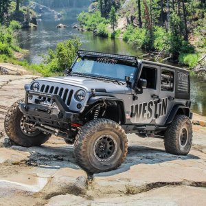 Jeep Wrangler Tube Fenders - Rear - Westin - Snyper - Textured Black - `07-`17