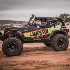 Jeep Wrangler Tube Fenders - Rear - Westin - Snyper - Textured Black - `07-`17