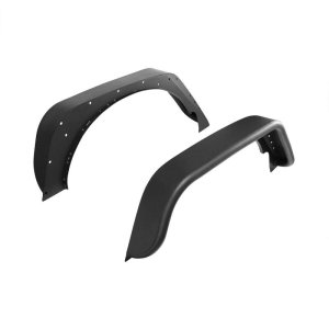 Jeep Wrangler Tube Fenders - Rear - Westin - Snyper - Textured Black - `18-`20