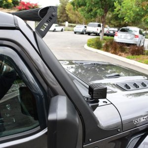Jeep Wrangler Light Mounts - Pillar - Westin - For 50 in. LED Light Bar - Textured Black - `18-`19