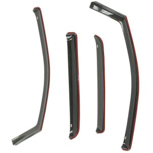 Jeep Wrangler Unlimited Wind Deflectors - Westin - In-Channel - Smoke - `07-`18