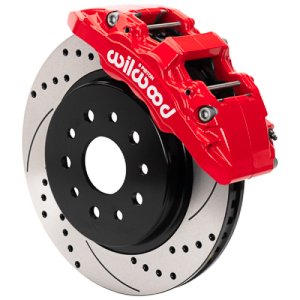 Jeep Wrangler Brake Kit - Front - Wilwood - Aero6-DM D&S - Red - `18-`25